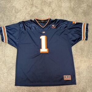 Virginia Cavaliers Jersey Mens 2XL Blue NCAA Football Colosseum Athletics #1